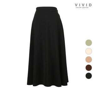 [VIVID SG] 베이직 지퍼밴딩 훌스커트 VS132004