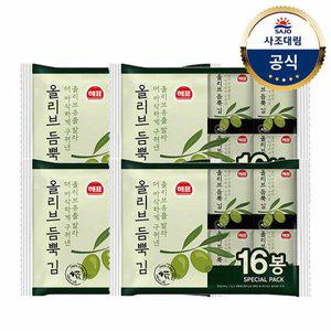 [사조대림] 해표 올리브듬뿍김 (4gx16봉) x4개 /도시락김/식탁김