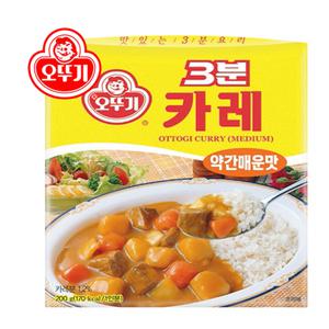 오뚜기 3분 카레 약간 매운맛 200g 3개