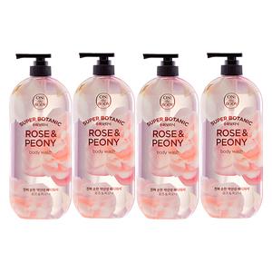 온더바디 수퍼보타닉 바디워시 로즈 900ml, 4개