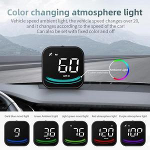 G4 자동차 HUD GPS 헤드 업 디스플레이 프로젝터 속도계 나침반 보안 알람 인테리어 전자 액세서리