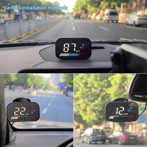 GM7 GPS Beidou 헤드 업 디스플레이 USB 자동차 HUD 프로젝터 속도계 오토바이 용 나침반 보안 경보 1 개