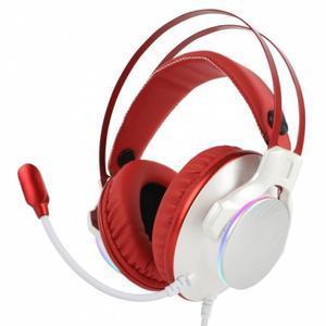 앱코 HACKER N995 ENC 가상 7.1 RGB 진동 게이밍 헤드셋 화이트