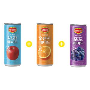 델몬트 스퀴즈에이드 240ml 사과 10개+오렌지 10개+포도 10개 무료배송