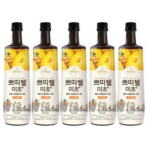 쁘띠첼 미초 파인애플 발효 식초 음료 900ml x 5개