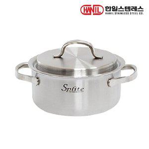 한일스텐레스 스플릿 IH인덕션 통5중 스텐304 양수냄비 24cm