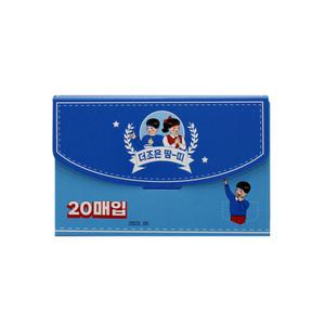 더조은 땀띠 헤어밴드 패턴케이스 20매입 땀 흡수 일회용 땀밴드 골프 등산 스포츠