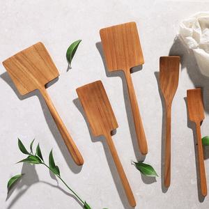 통원목 100% 티크 조리도구 모음 /수저/뒤집개/주걱/접시/볼