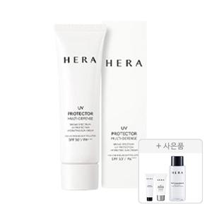 헤라 UV프로텍터 멀티디펜스 SPF50+PA4+, 50ML, 1개 + 증정 (리프레싱 클렌징 폼 50G,1개 + 딥 클렌징 오일, 50ml, 1개 + 익스트림포스 레포츠 SPF50, 15ml, 1개)