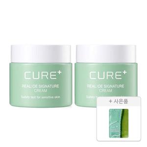 김정문알로에 리알로에 시그니처 크림 55g, 2개 + 증정(알로에 슬라이스 젤리 마스크팩, 1매 )