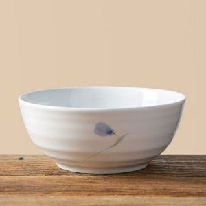 면기 이천도자기 청꽃고백자 19cm 그릇 식기 우동기