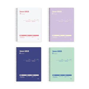 [알티피아]ibis 4000 3mm 방안 좌철노트(SP) 1박스 48개입 12512