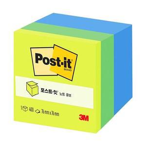 [OFK4Q8QO]3M 포스트잇 노트 큐브 2054 PP  76x76 400매