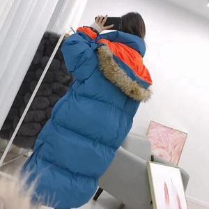 R4E 여성 바람막이 점퍼 겨울 박시 패딩 미디 무릎 위로 오버사이즈 젠3
