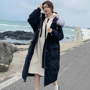 R4E 여성 바람막이 점퍼 베이커리 롱 패딩 겨울 미디엄 루즈핏 젠3