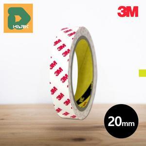 3M 접착 초강력 PE 양면폼테이프 20mm 부착 욕실 조각