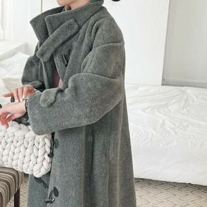 [하프클럽/다잇템]여자 FW 떡볶이단추 더플 외투 롱 코트