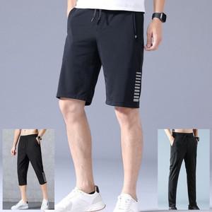 아이스 메쉬 7부 밴딩 여름 쿨팬츠 남자 츄리닝긴바지 5부트레이닝복