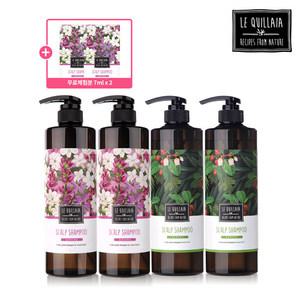 르퀼라야 스칼프 샴푸 대용량 810ml * 4통 + 체험분 7ml 2매