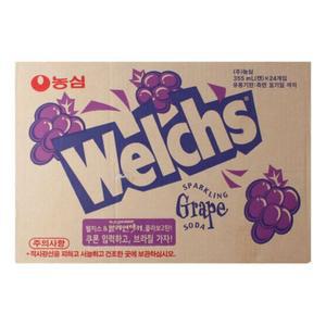 [XBH0LLK9_47]농심 웰치스 그레이프 355ml 24ea 박스 식품