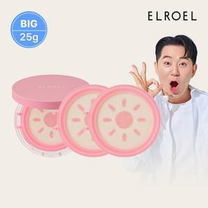 [엘로엘] 핑크 톤업 빅 선쿠션 본품 25g 1개+리필 2개_ELROEL