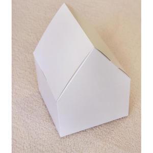 5p 전개도 조립 꾸미기용 화이트 무지 종이집 16x16x22cm 사용편리 유치원 단체선물 기념품