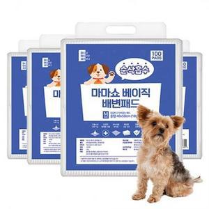 마마쇼 베이직 배변패드 배변유도제 함유 무향, M(40 x 50 ..., 100개입, 4개 one o