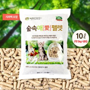국산 우드 켓츠 고양이 숲속애 미송 우드 펠렛 10L
