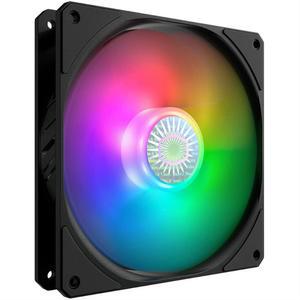 Cooler Master SickleFlow 120 V2 ARGB 화이트 에디션 3in1 스퀘어 프레임 팬 맞춤형 LED 에어 밸런스 커브