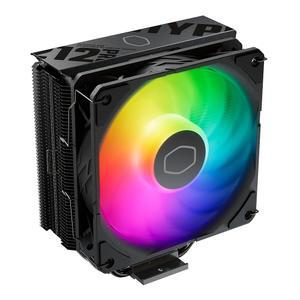 Cooler Master 하이퍼 212 블랙 에디션 RGB CPU 에어 쿨러 SF120R 팬 아노다이즈드 건메탈 브러쉬드 니켈