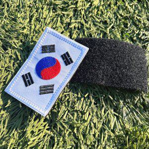 태극기 패치 군인 부착형 와펜 배지 애국 기념품