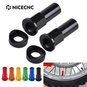 atv타이어 호환 8x1.25mm 타이어 클램프 나사 림 잠금 너트 스페이서 키트 KTM 혼다 야마하 가와사키 EXC S