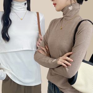 (정품) 외출수유복 하트포인트 긴팔 수유티 임산부옷/임산부원피스/임산부잠