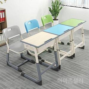 [기타]리프팅 높이조절 책걸상 학원 학교 책상 의자 세트 공부방 강의실