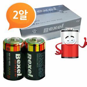 벡셀 망간 D건전지 24P 박스 R20 DM밧데리 대형건전지 BEXEL 배터리 D형건전지