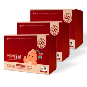 종근당건강 어린이 홍삼 30포 3개 / 3개월분 면역력 증진 키즈 아이 유아 초등학생