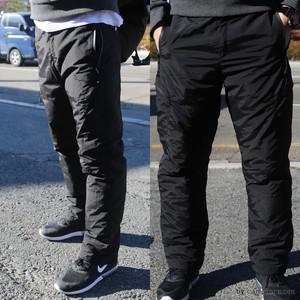 따뜻한 한파 깔깔이바지 촌캉스 누빔바지 패딩바지 방한바지 남성기모바지 패딩 바지