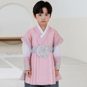 [보리보리/하랑한복]25년 설 신상 하랑한복 리온랑+복주머니 유아 아동 남아 한복