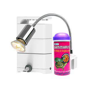 [초록끈]거북이여과기AMZ-XN600+250ml감마루스+WG400조명세트