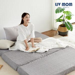 [리브맘] 3단 접이식 빨아쓰는 매트리스 11cm 슈퍼싱글
