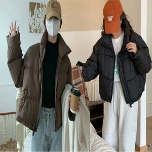 [오노마] ONM 여성 하이넥 숏패딩 데일리 스트링 밑단 짧은 패딩
