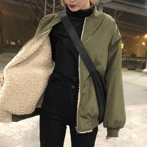 오버핏 항공점퍼 레트로 뽀글이점퍼 WS-HS12