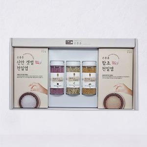 [롯데백화점]자연맛남 신안 비금도 건강천일염 프리미엄 5종 선물세트