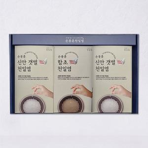 [롯데백화점]자연맛남 신안 비금도 천일염 실속3종 선물세트