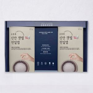 [롯데백화점]자연맛남 신안 비금도 천일염 실속2종 선물세트