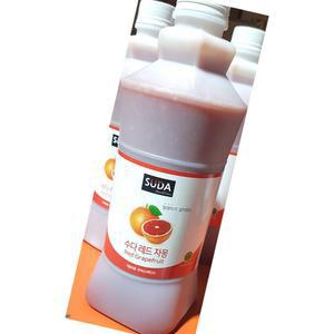 레드 자몽에이드 베이스 수다 1.5l？식자재 업소용 식재료 식당용 대용량 단체 급식용