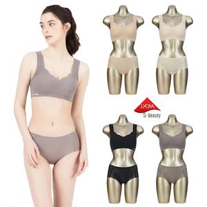 [동경모드 에스뷰티]라이크라 뷰티 에어메쉬 퓨징 프리컷 컴포트 핏 브라팬티 4종세트