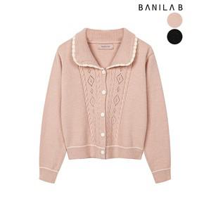 [하프클럽/바닐라비]다이아 스카시 카라 니트 가디건