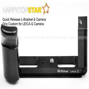 블랙 L 수직 퀵 릴리스 플레이트 카메라 홀더 브래킷 핸드 마운트 그립 Leica Q Q2 Arca Swiss RRS Kirk Wi