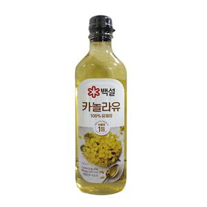 백설 카놀라유 900ml x 1개 [소비기한 2025년 6월 4일]